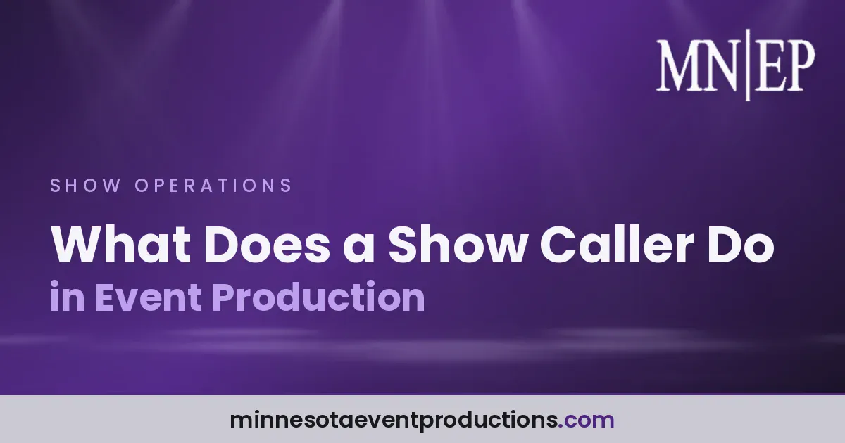 Read more about the article What Does a Show Caller Do in Event Production