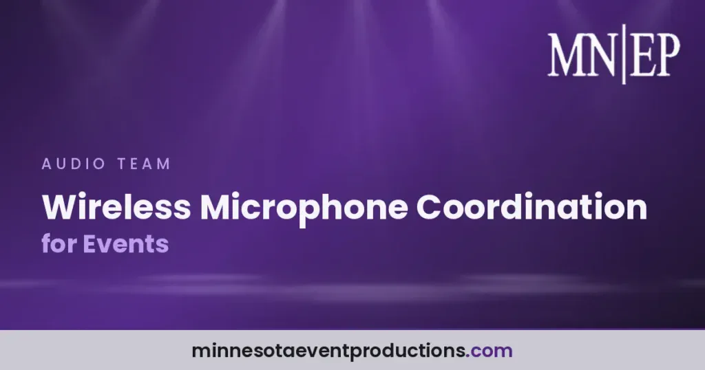 Wireless Microphone Coordination for Events