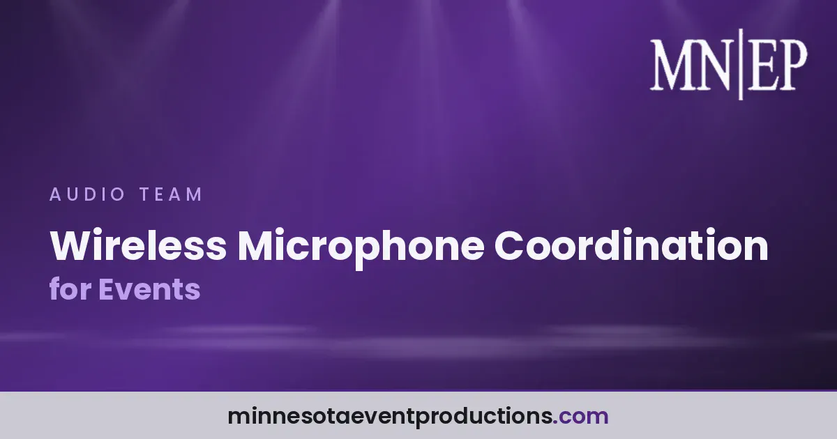 Read more about the article Wireless Microphone Coordination for Events