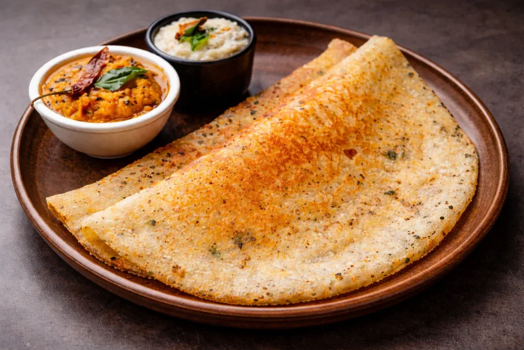 crispy hotel style rava dosa