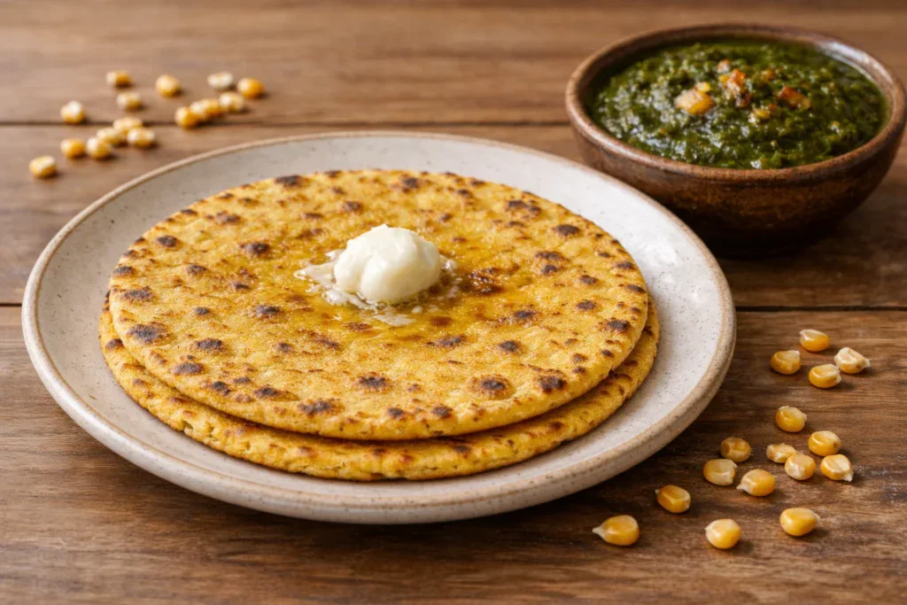 makki roti with sarson ka saag