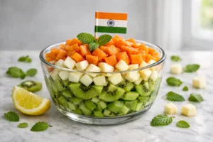 tricolor fruit chaat republic day special