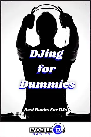 Silhouette of a DJ with headphones, promoting DJing for beginners.