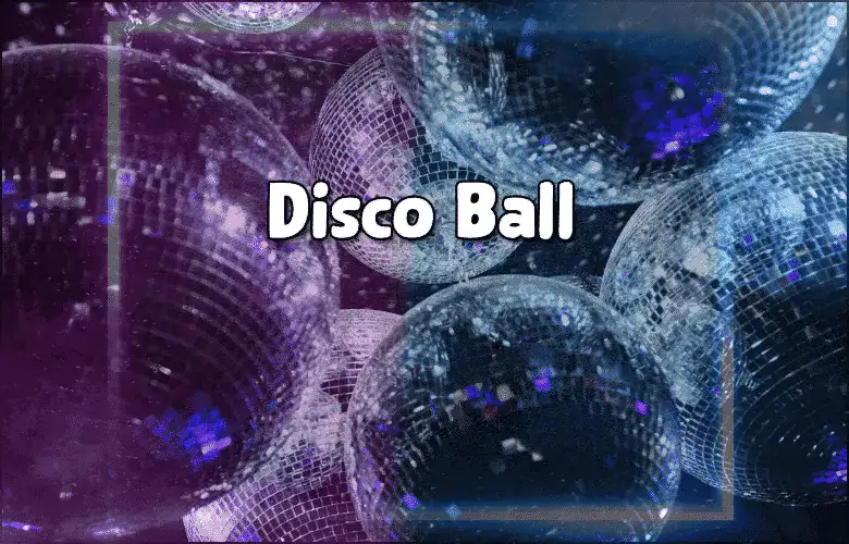Multiple disco balls with colorful lights for dance parties and events.