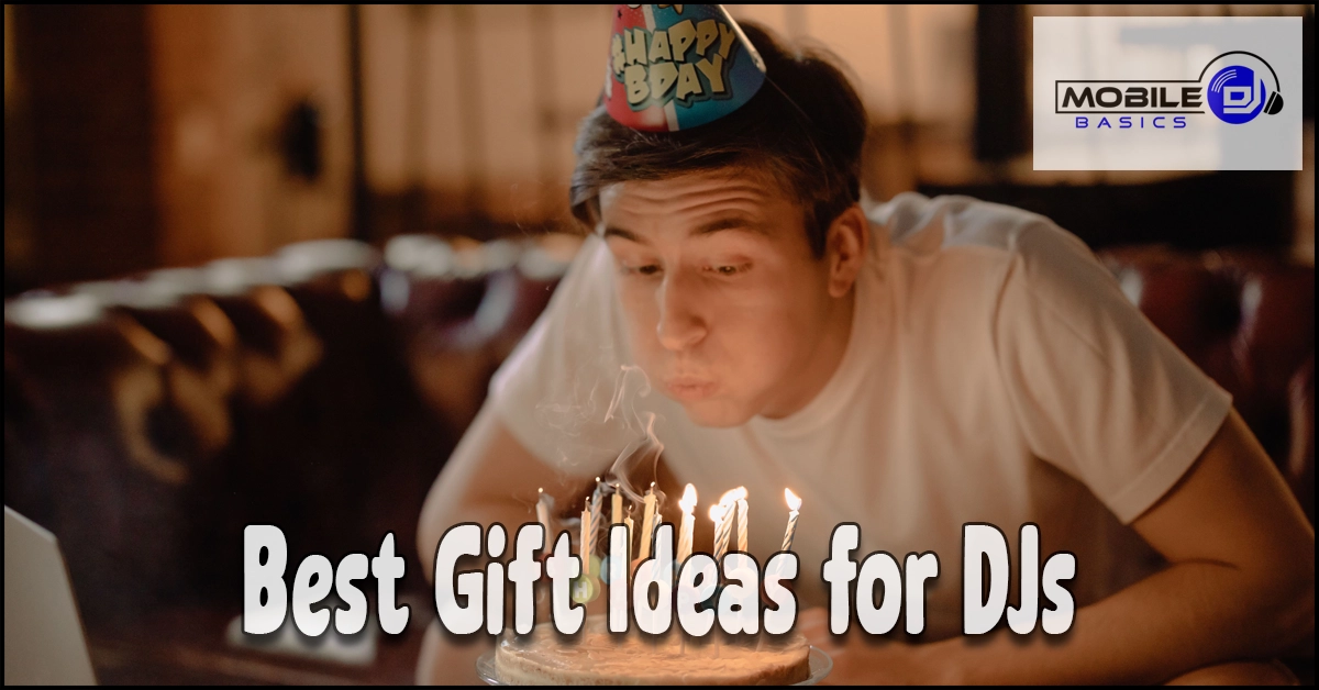 Best gift ideas for DJs, a birthday celebration with cake and candles