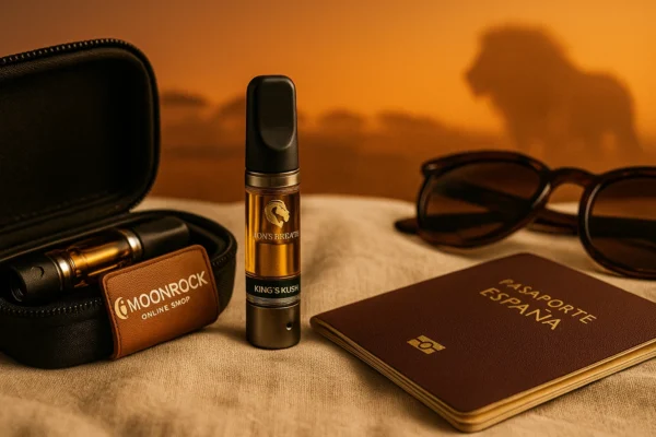 Discreet travel kit with Lion’s Breath Vape Carts | Order Lion’s Breath Online for portable dosing