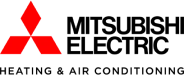 Mitsubishi Motors logo featuring three bold red diamonds alongside the company name in sleek black lettering. Just as Mitsubishi stands for reliability and innovation, Moore Home Services proudly delivers trustworthy HVAC, plumbing, and drain solutions—guaranteed to be clean, professional, and tailored to your needs. Your comfort is always our priority!.
