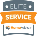 An Elite Service badge showcasing our trusted commitment to top-quality HVAC, plumbing, and drain solutions. With bold white and orange lettering, two shining stars, and our company logo, this badge represents Moore Home Services’ guaranteed clean, professional service you can rely on every time.