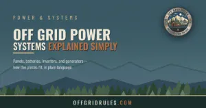 Read more about the article Off Grid Power Systems Explained Simply