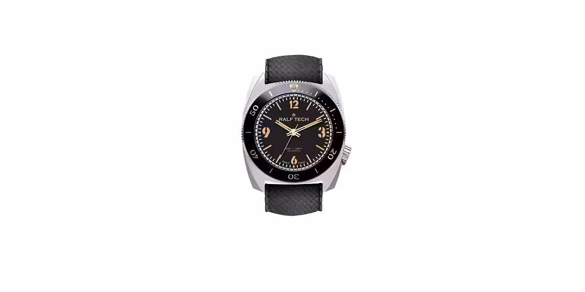Montre de plongée Ralf Tech, alliant style et performance pour les amateurs du monde marin.