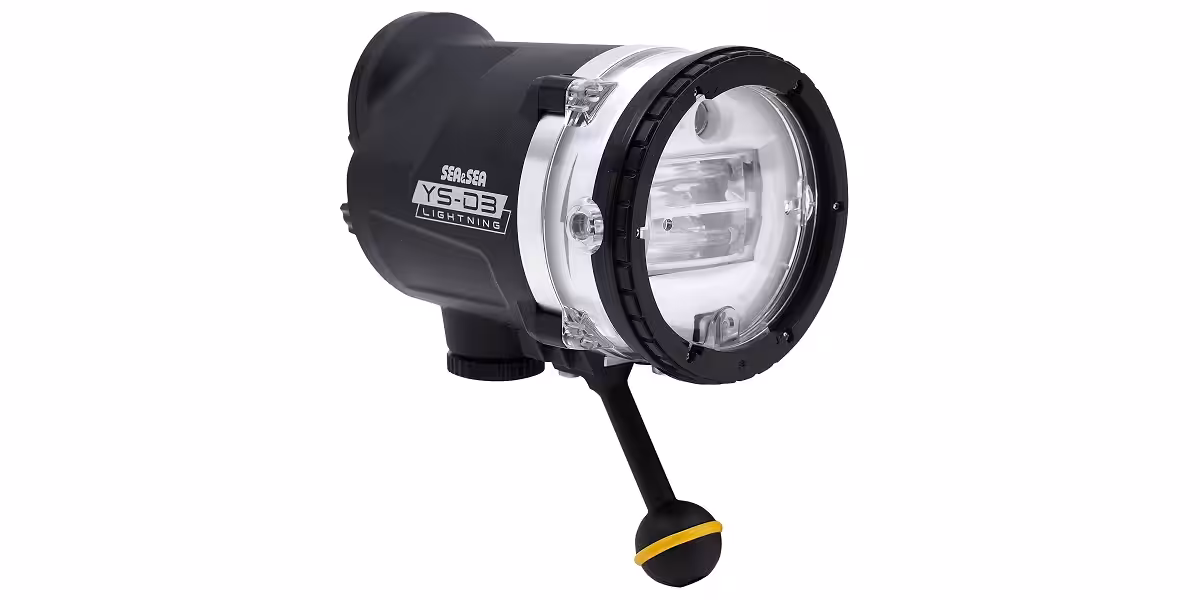 Éclairage sous-marin YS-D3, idéal pour la photographie aquatique et l'exploration marine.