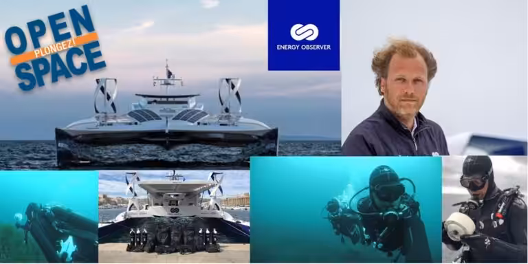 Exploration sous-marine avec Energy Observer, innovations durables et plongées fascinantes.