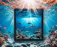 Poster Sous Marin Affiche