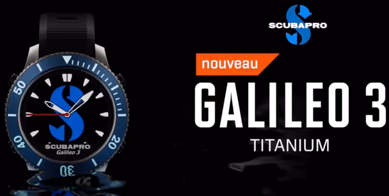 Découvrez la nouvelle montre de plongée Scubapro Galileo 3 Titanium, alliant technologie et élégance sous-marine.