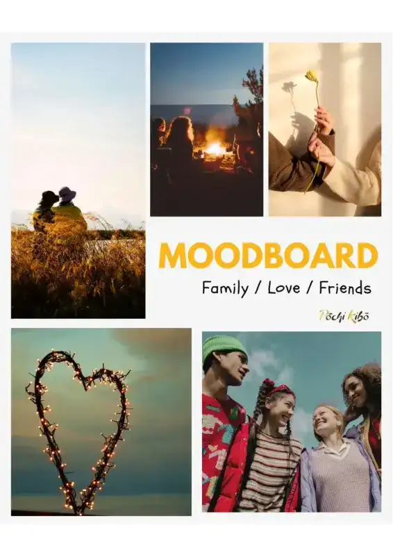 Moodboard Famille Amis et Amour