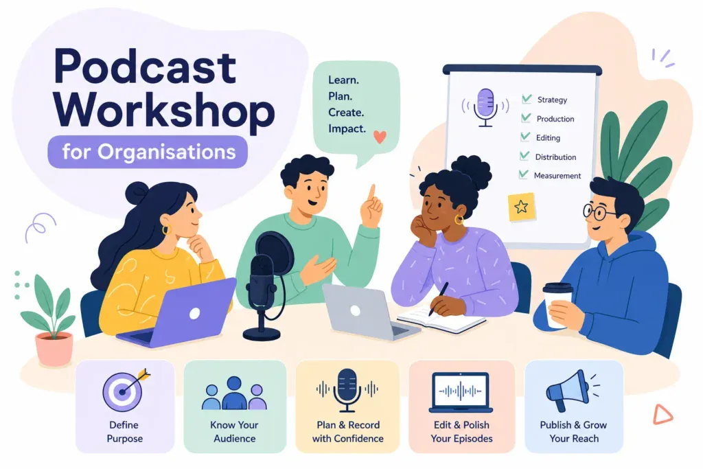 podcast workshop for organisations