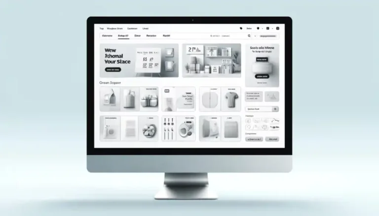 WooCommerce Webshop weergegeven op een breedbeeld desktopscherm