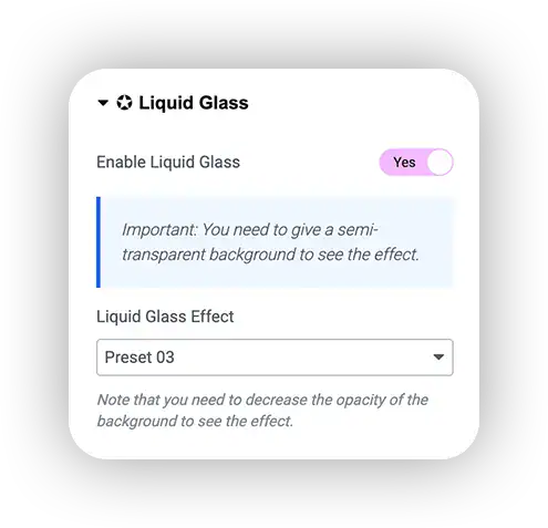 Elementor Liquid Glass Addon | Premium Addons for Elementor