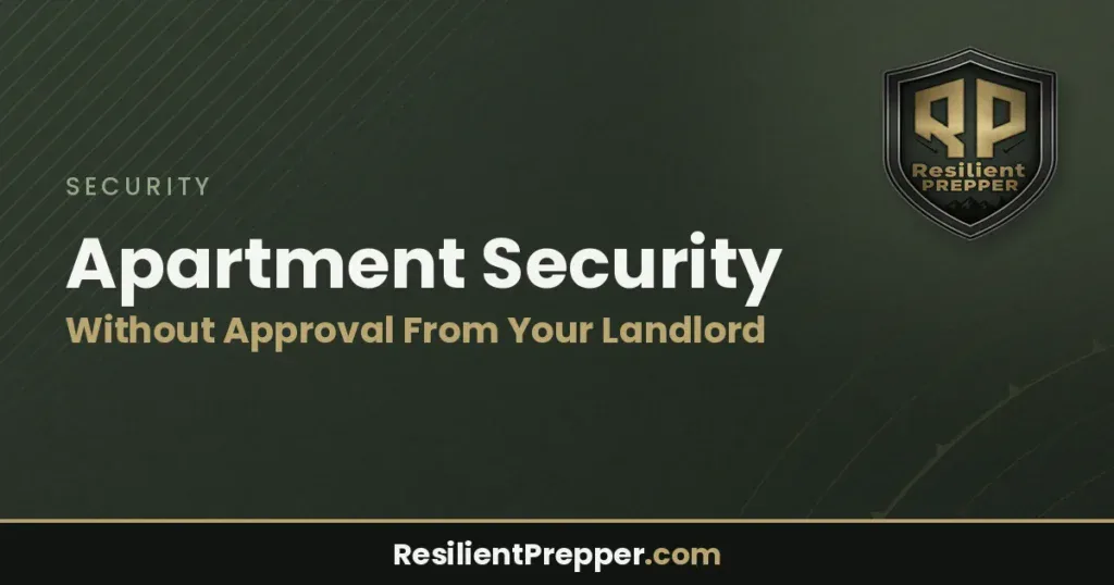 Apartment Security Without Approval From Your Landlord