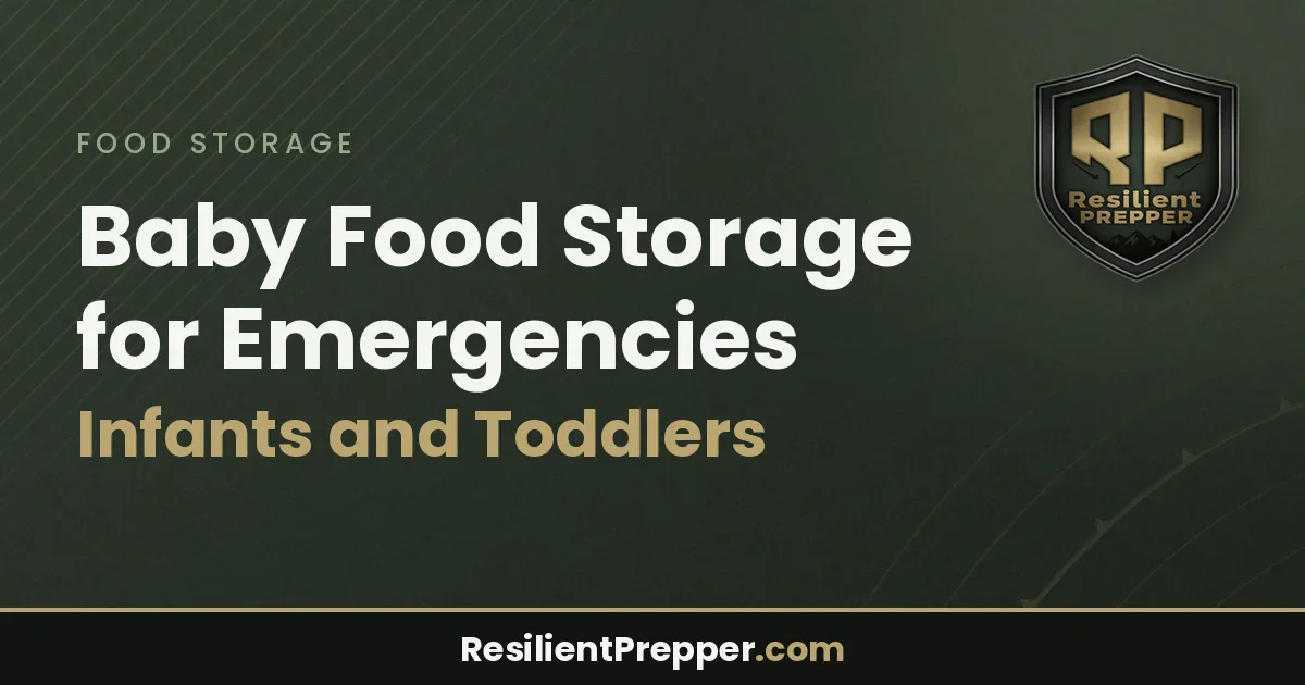 Baby Food Storage for Emergencies: Infants and Toddlers