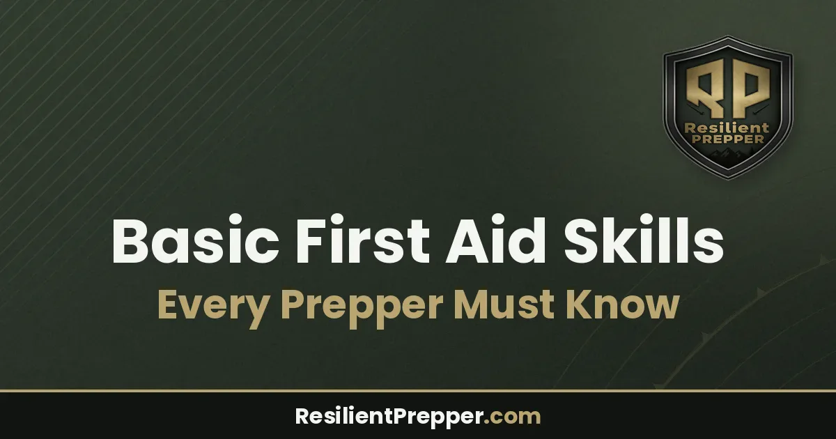 Basic First Aid Skills Every Prepper Must Know