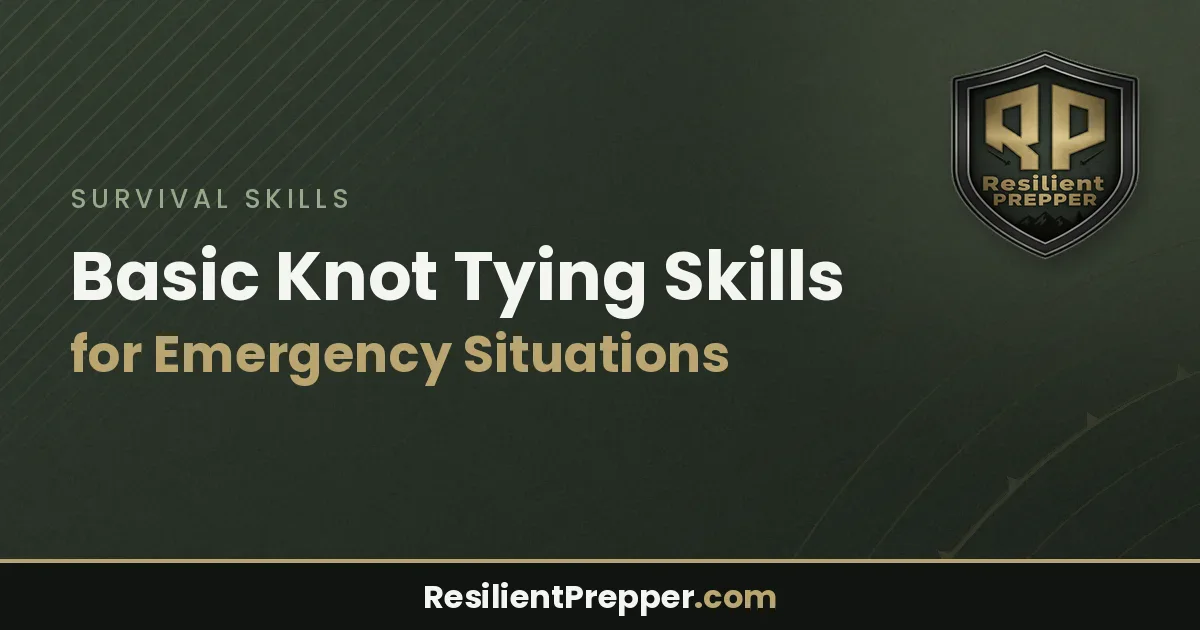 Basic Knot Tying Skills for Emergency Situations