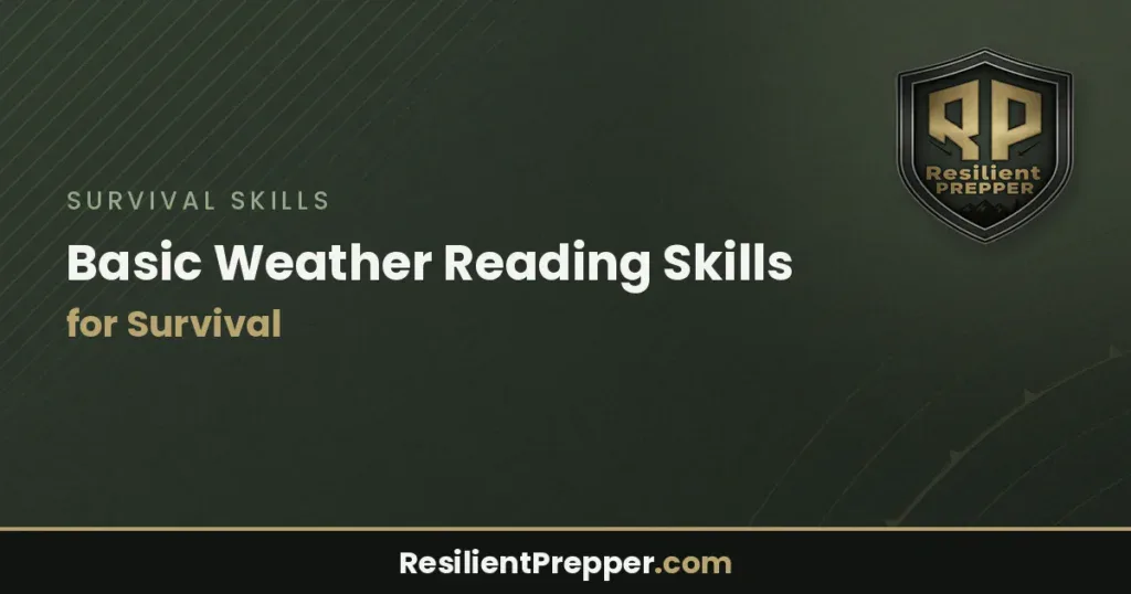 Basic Weather Reading Skills for Survival