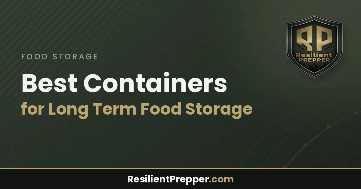 Best Containers for Long Term Food Storage