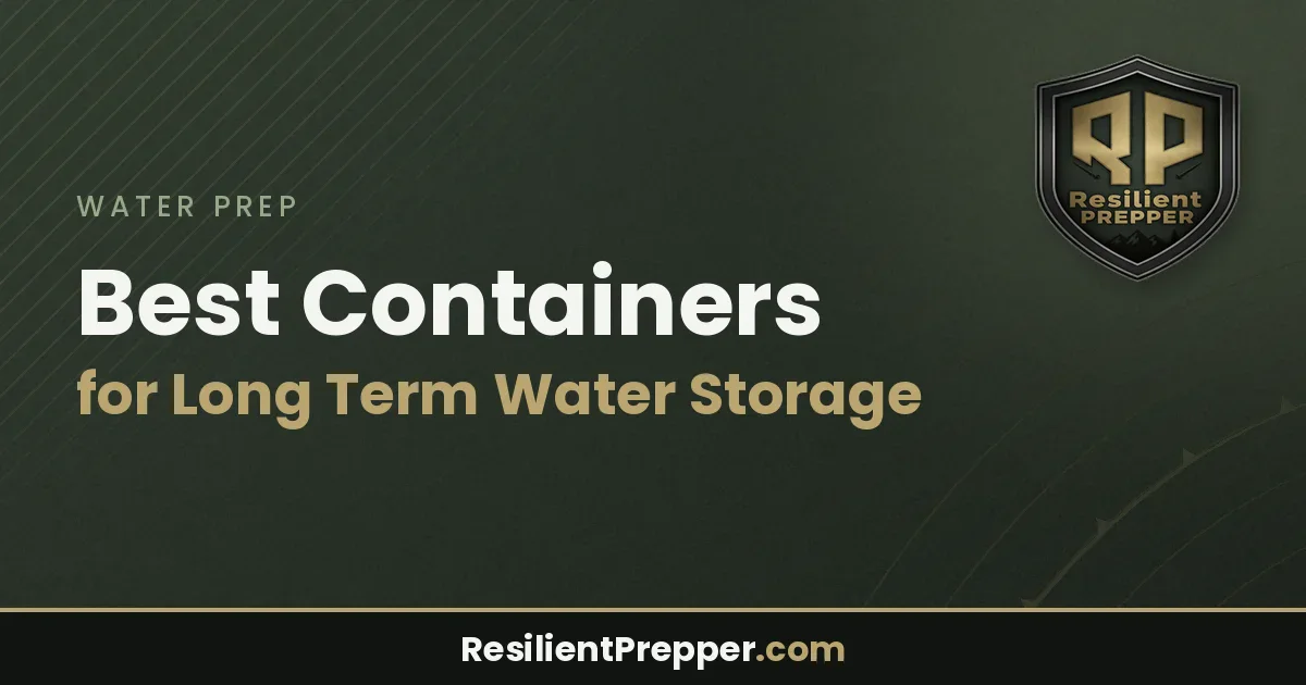 Best Containers for Long Term Water Storage