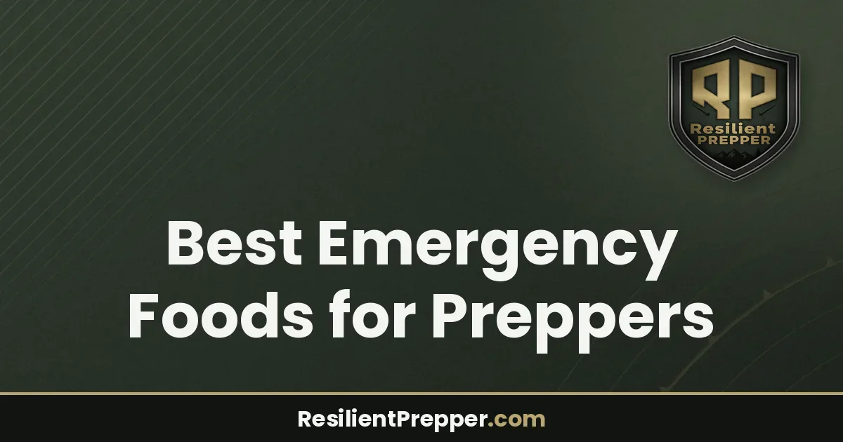 Best Emergency Foods for Preppers