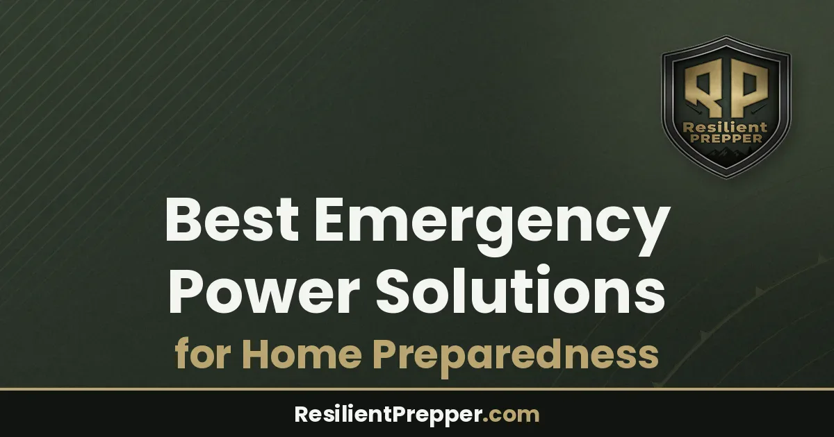 Best Emergency Power Solutions for Home Preparedness