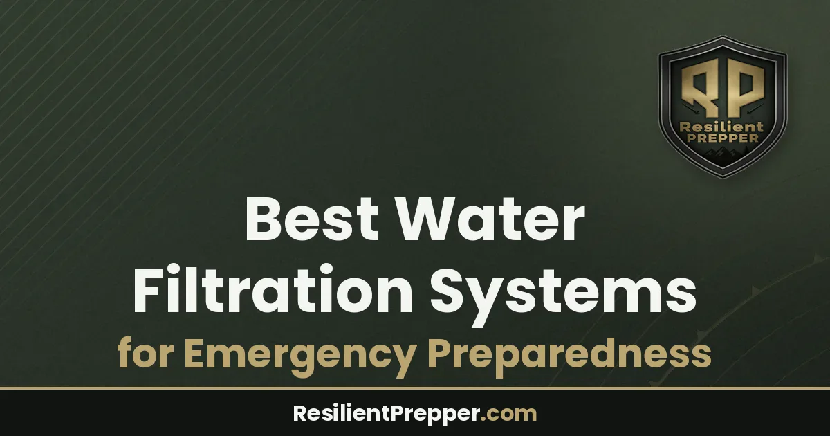 Best Water Filtration Systems for Emergency Preparedness