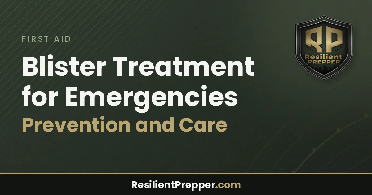 Blister Treatment for Emergencies: Prevention and Care