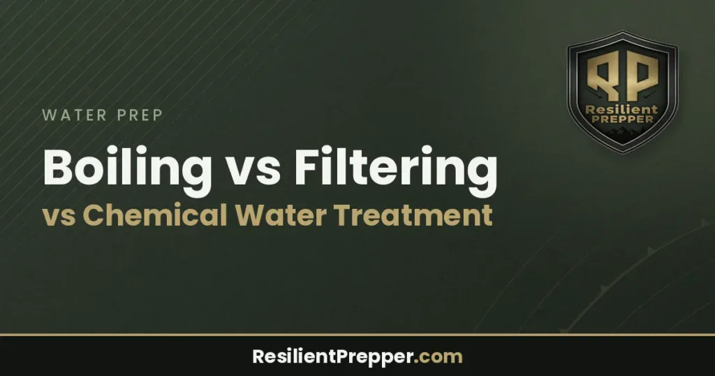 Boiling vs Filtering vs Chemical Water Treatment