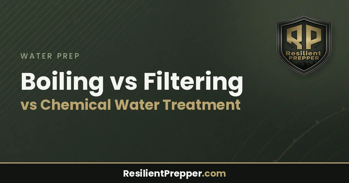 Boiling vs Filtering vs Chemical Water Treatment