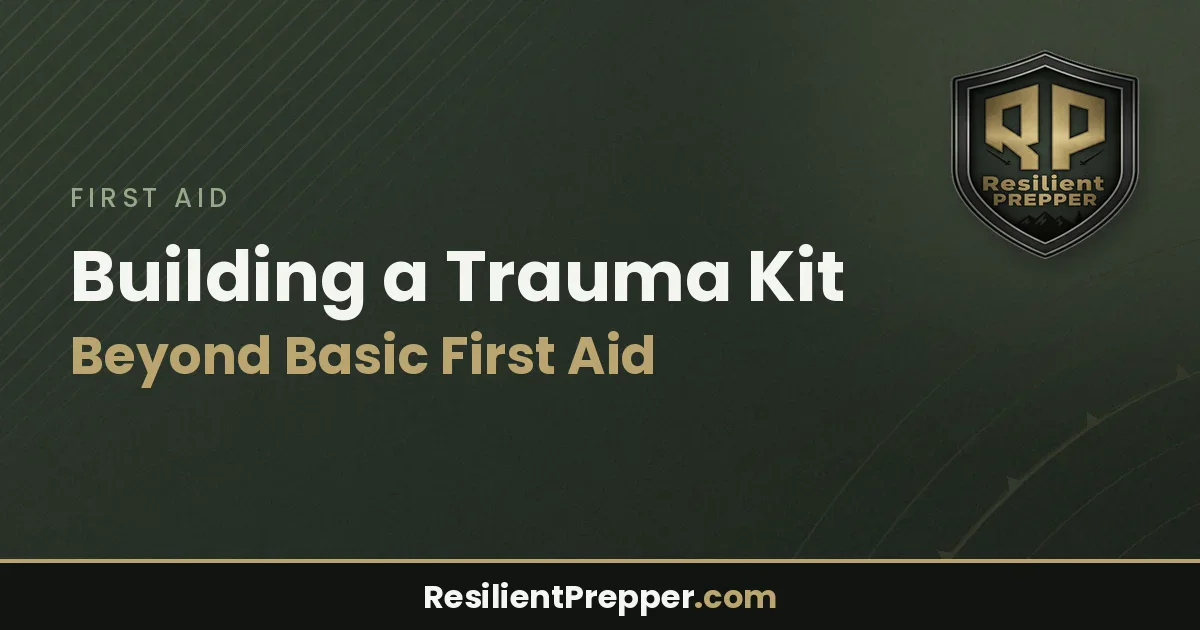 Building a Trauma Kit Beyond Basic First Aid