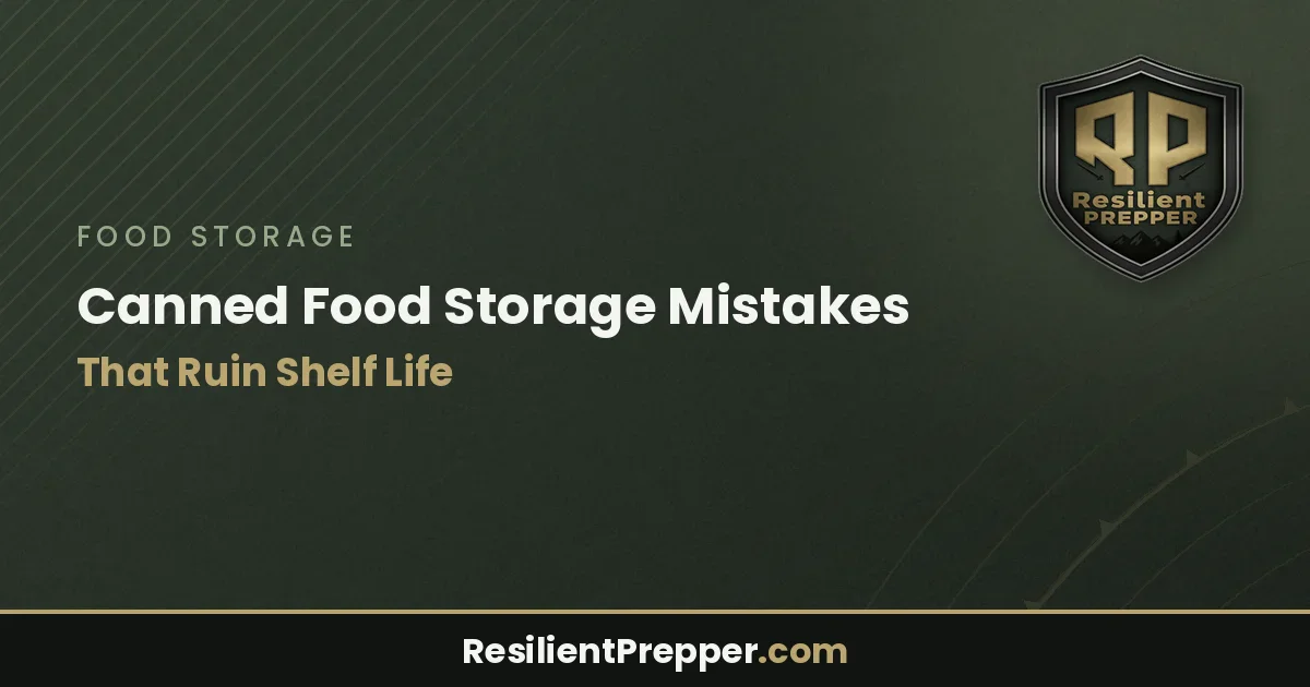 Canned Food Storage Mistakes That Ruin Shelf Life
