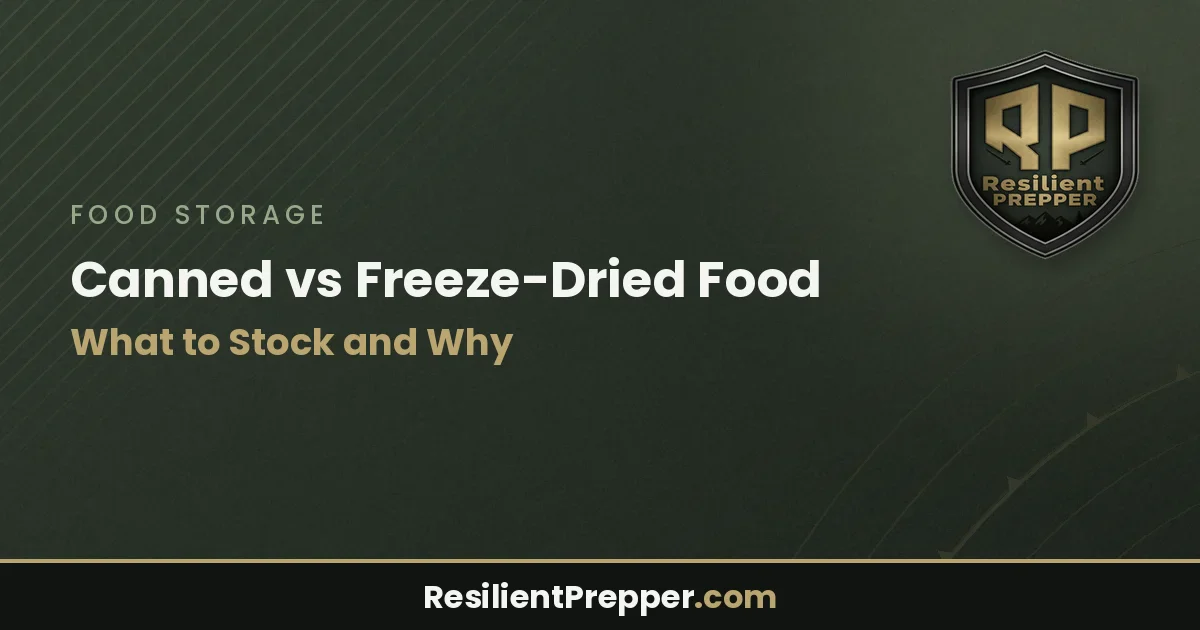 Canned vs Freeze-Dried Food: What to Stock and Why