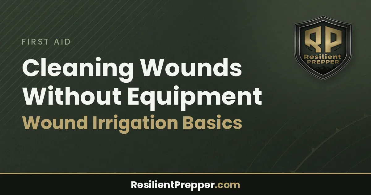Cleaning Wounds Without Equipment: Wound Irrigation Basics
