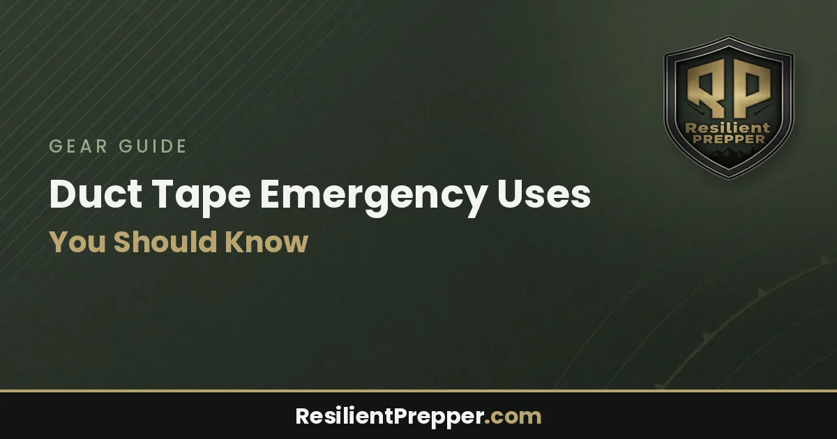 Duct Tape Emergency Uses You Should Know