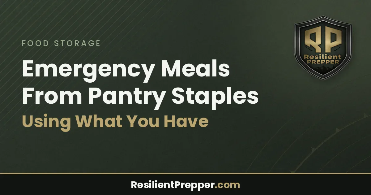 Emergency Meals From Pantry Staples: Using What You Have