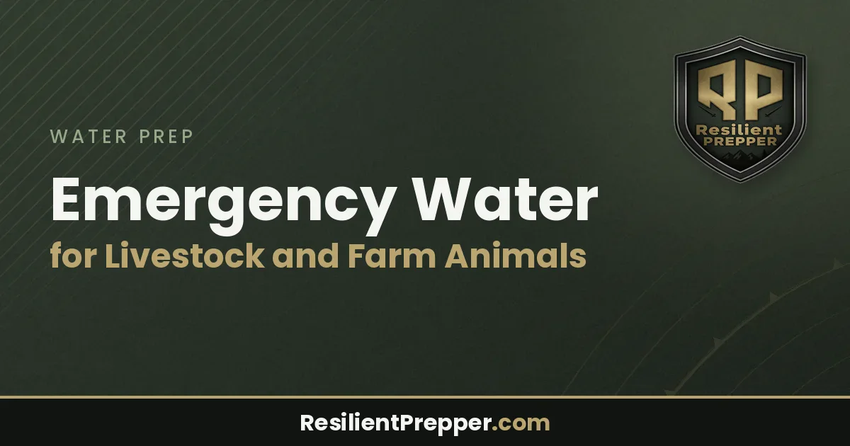 Emergency Water for Livestock and Farm Animals
