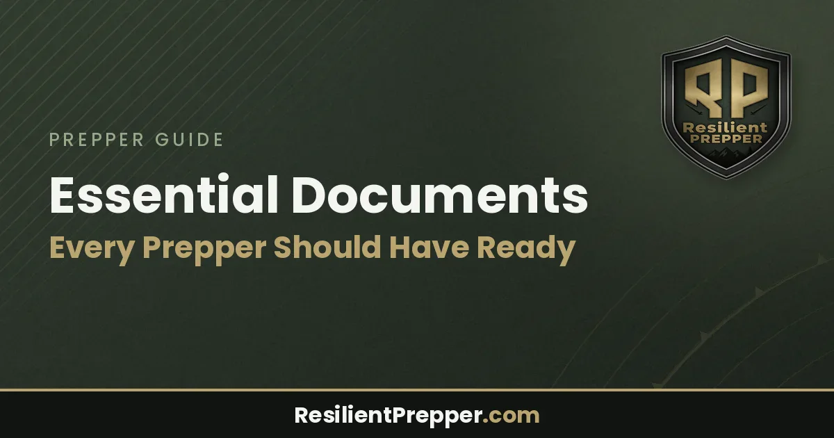 Essential Documents Every Prepper Should Have Ready
