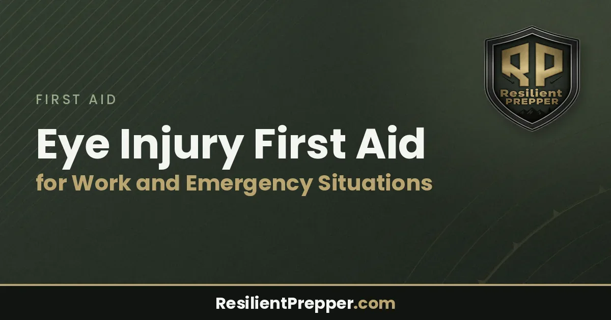 Eye Injury First Aid for Work and Emergency Situations