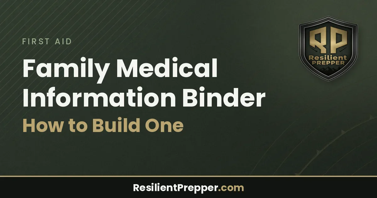 Family Medical Information Binder: How to Build One