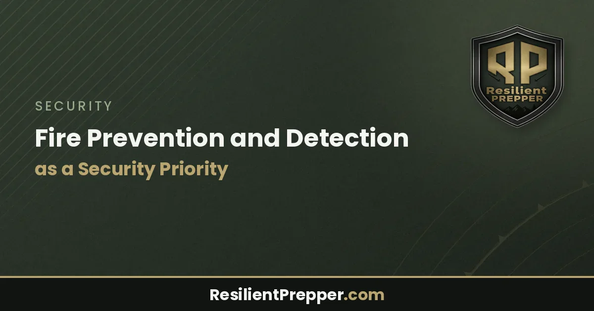 Fire Prevention and Detection as a Security Priority