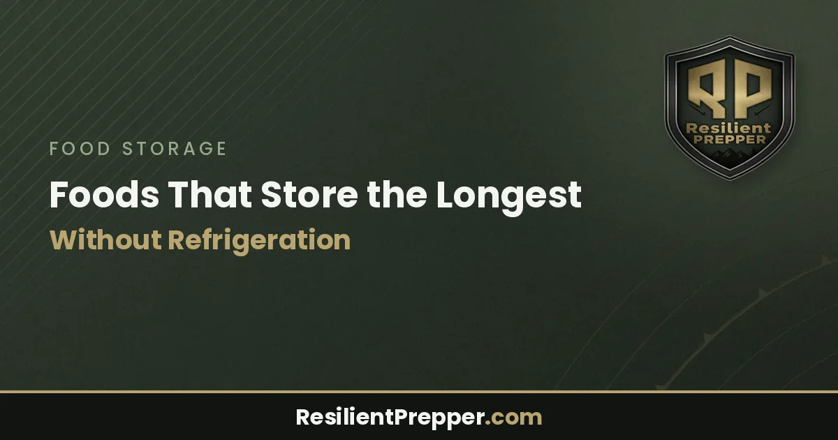 Foods That Store the Longest Without Refrigeration