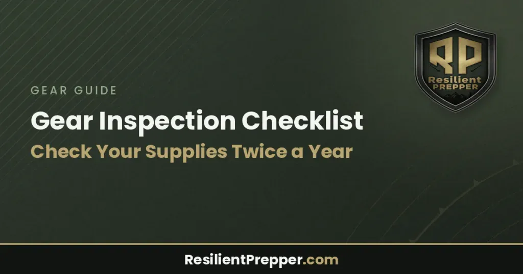 Gear Inspection Checklist: Check Your Supplies Twice a Year