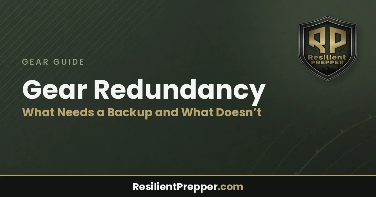 Gear Redundancy: What Needs a Backup and What Doesn’t