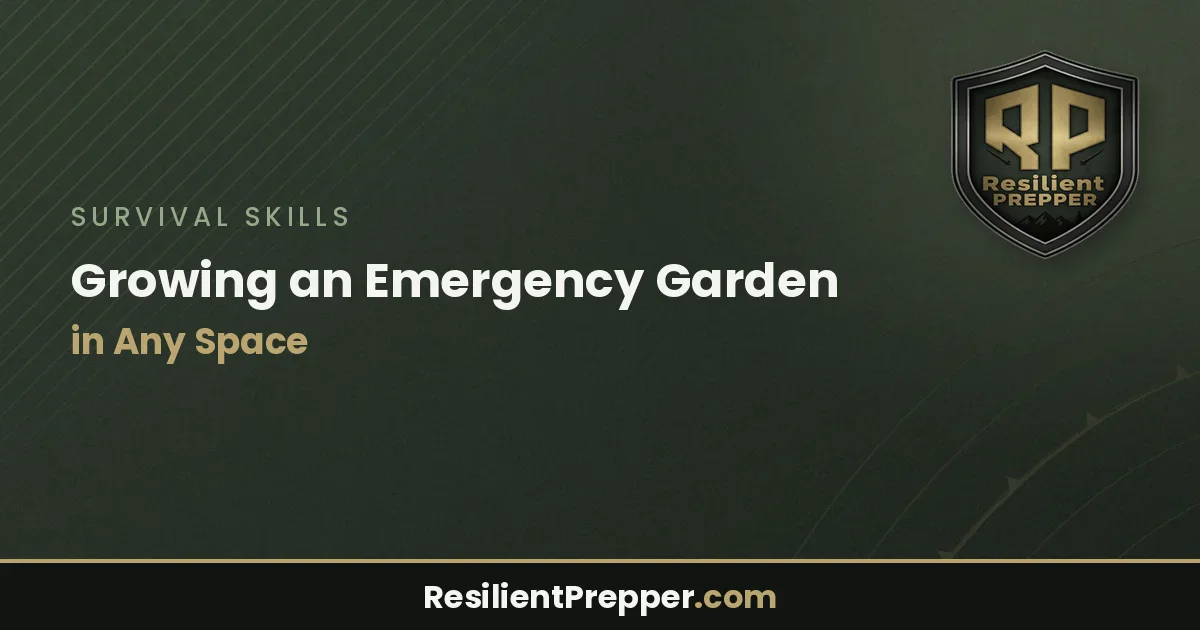 Growing an Emergency Garden in Any Space